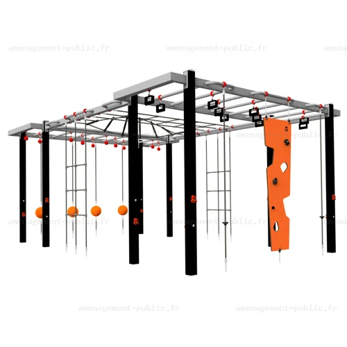 Structure de parcours d’obstacles extérieur